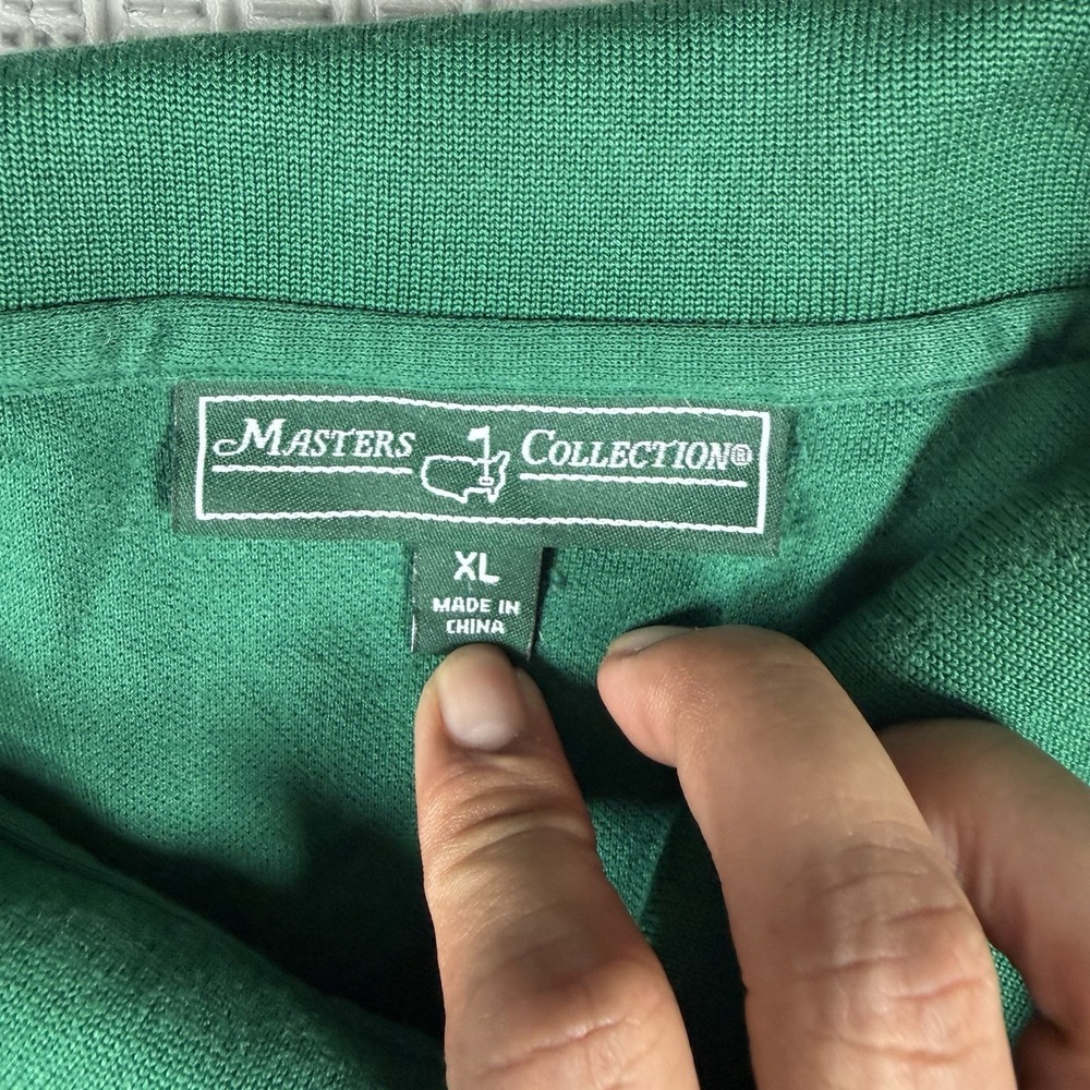Masters Collection Golf Polo Shirt Mens Sz XL Green 100% Pima Cotton - Picture 4 of 8